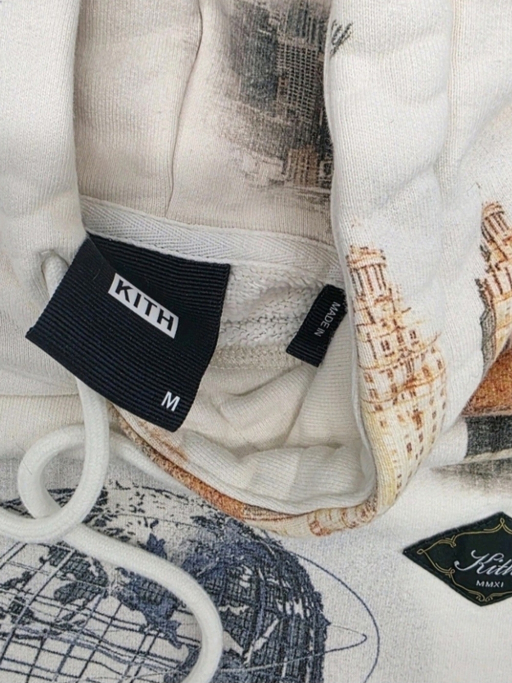 KITH Men's Cream Graphic Pullover